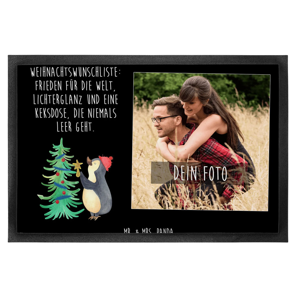 Personalisierte Foto Fußmatte Pinguin Weihnachtsbaum Personalisierte Foto Fußmatte, Winter, Weihnachten, Weihnachtsdeko, Nikolaus, Advent, Heiligabend, Wintermotiv, Pinguin