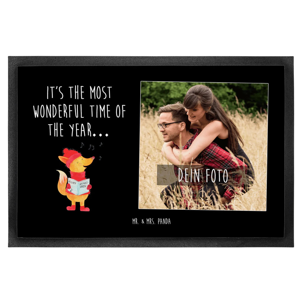 Personalisierte Foto Fußmatte Fuchs Sänger Personalisierte Foto Fußmatte, Winter, Weihnachten, Weihnachtsdeko, Nikolaus, Advent, Heiligabend, Wintermotiv, Singen, Fuchs, Weihnachtslieder, Geschenk Sänger, Füchse, Sänger