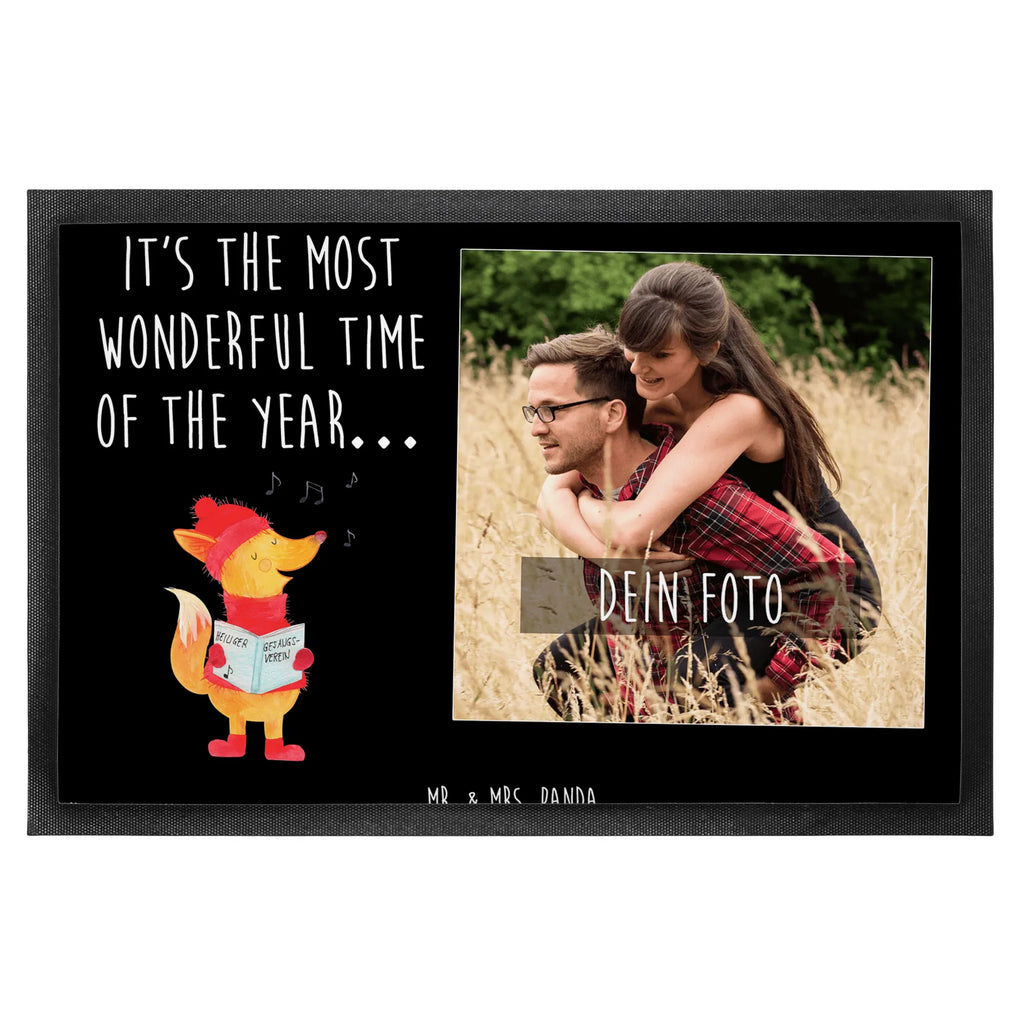 Personalisierte Foto Fußmatte Fuchs Sänger Personalisierte Foto Fußmatte, Winter, Weihnachten, Weihnachtsdeko, Nikolaus, Advent, Heiligabend, Wintermotiv, Singen, Fuchs, Weihnachtslieder, Geschenk Sänger, Füchse, Sänger