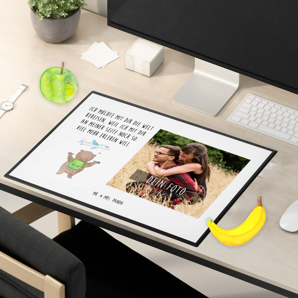 Personalized Photo Desk Mat bear Airplane Personalisierte Foto Schreibtischunterlage, Liebe, Partner, Freund, Freundin, Ehemann, Ehefrau, Heiraten, Verlobung, Heiratsantrag, Liebesgeschenk, Jahrestag, Hocheitstag, Hochzeitstag, Mitbringsel, für Ehemann, Geschenk für Partner, Geschenk für Frauen, Valentinstag, Geschenk für Freundin, Liebesbeweis, für Männer