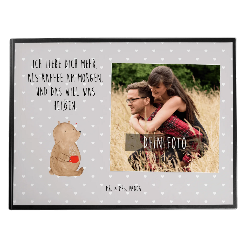 Personalized Photo Desk Mat bear morning coffee Personalisierte Foto Schreibtischunterlage, Liebe, Partner, Freund, Freundin, Ehemann, Ehefrau, Heiraten, Verlobung, Heiratsantrag, Liebesgeschenk, Jahrestag, Hocheitstag, Geschenk für Frauen, Liebesbeweis, Valentinstag, für Ehemann, für Männer, Mitbringsel, Geschenk für Freundin, Geschenk für Partner, Hochzeitstag