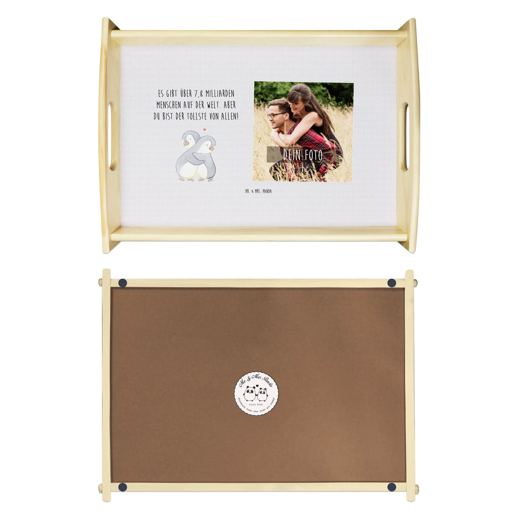 Personalized Photo Serving Tray penguins Cuddle Personalisiertes Service Tablett, Liebe, Partner, Freund, Freundin, Ehemann, Ehefrau, Heiraten, Verlobung, Heiratsantrag, Liebesgeschenk, Jahrestag, Hocheitstag, Valentinstag, Geschenk für Frauen, Geschenk für Freundin, für Männer, Hochzeitstag, Liebesbeweis, für Ehemann, Mitbringsel, Geschenk für Partner