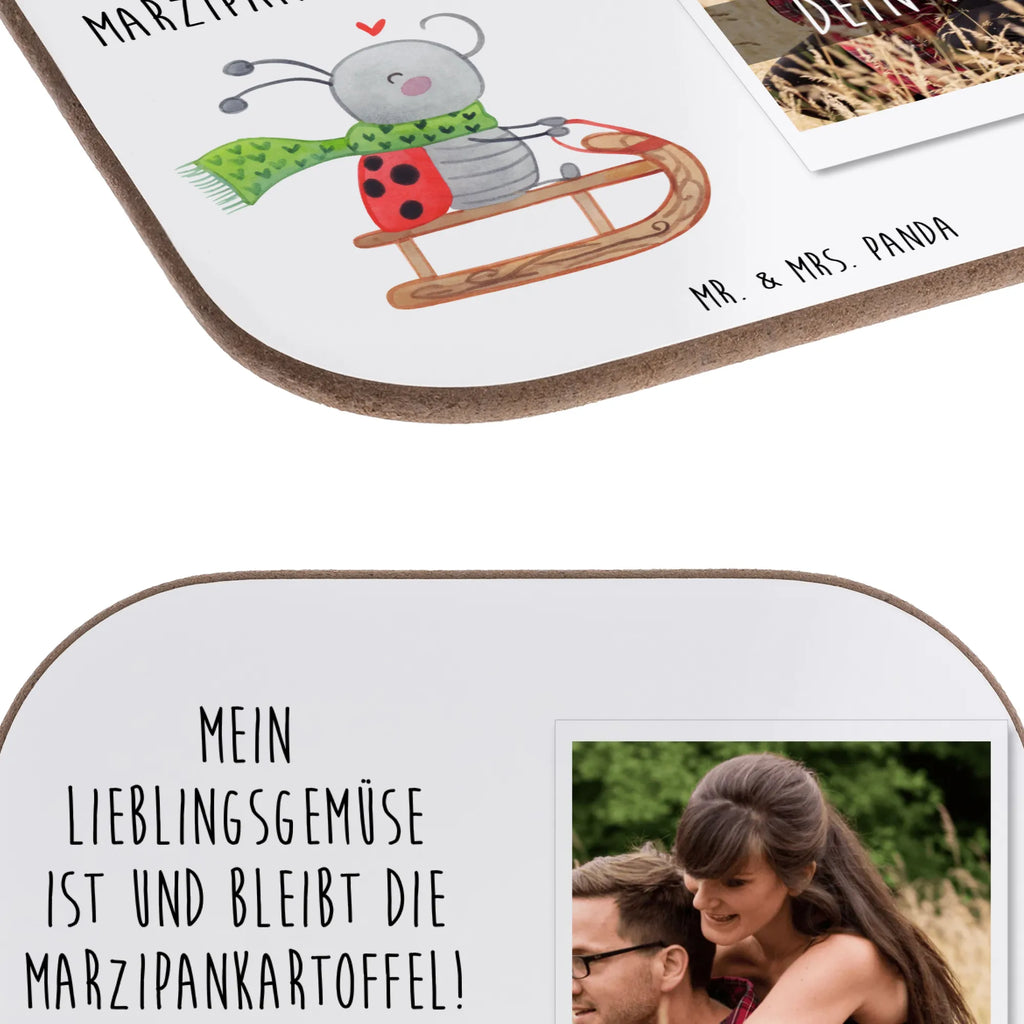 Personalized Photo Coaster Smörle sledding Personalisierter Foto Untersetzer, Winter, Weihnachten, Weihnachtsdeko, Nikolaus, Advent, Heiligabend, Wintermotiv, Schlittenfahren, Marzipan, Smörle