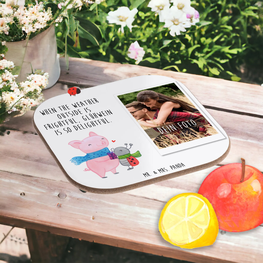 Personalized Photo Coaster Glow Pig Snuggle Personalisierter Foto Untersetzer, Winter, Weihnachten, Weihnachtsdeko, Nikolaus, Advent, Heiligabend, Wintermotiv, Glühwein Liebhaber Geschenk, Marienkäfer in Winterkleidung, Winterlicher Glühwein Spruch, Romantische Geschenkidee Glühwein, Kreatives Glühschwein Design, Süßer Marienkäfer gibt Geschenk, Glühwein ist köstlich Spruch, Herzliches Marienkäfer Motiv, Smörle der stolze Marienkäfer, Handgezeichnetes Glühschwein