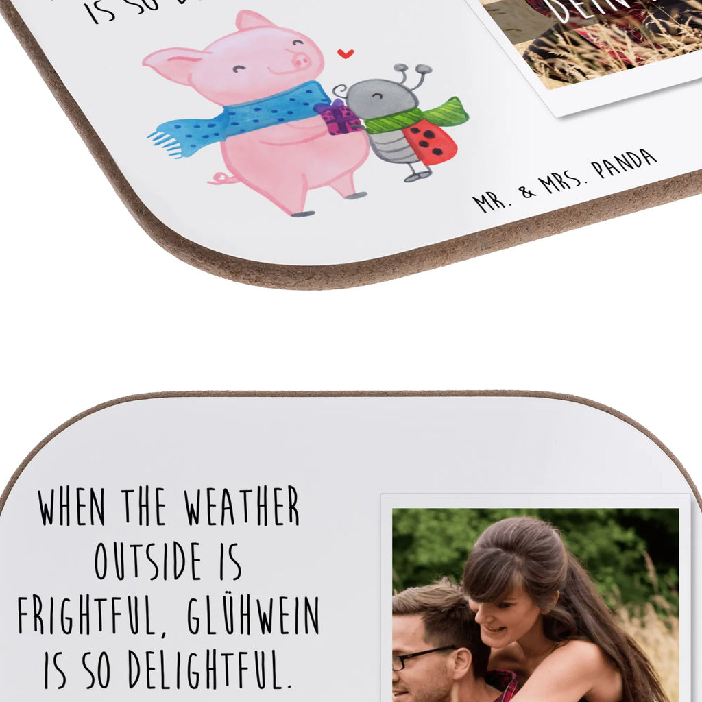 Personalized Photo Coaster Glow Pig Snuggle Personalisierter Foto Untersetzer, Winter, Weihnachten, Weihnachtsdeko, Nikolaus, Advent, Heiligabend, Wintermotiv, Glühwein Liebhaber Geschenk, Marienkäfer in Winterkleidung, Winterlicher Glühwein Spruch, Romantische Geschenkidee Glühwein, Kreatives Glühschwein Design, Süßer Marienkäfer gibt Geschenk, Glühwein ist köstlich Spruch, Herzliches Marienkäfer Motiv, Smörle der stolze Marienkäfer, Handgezeichnetes Glühschwein