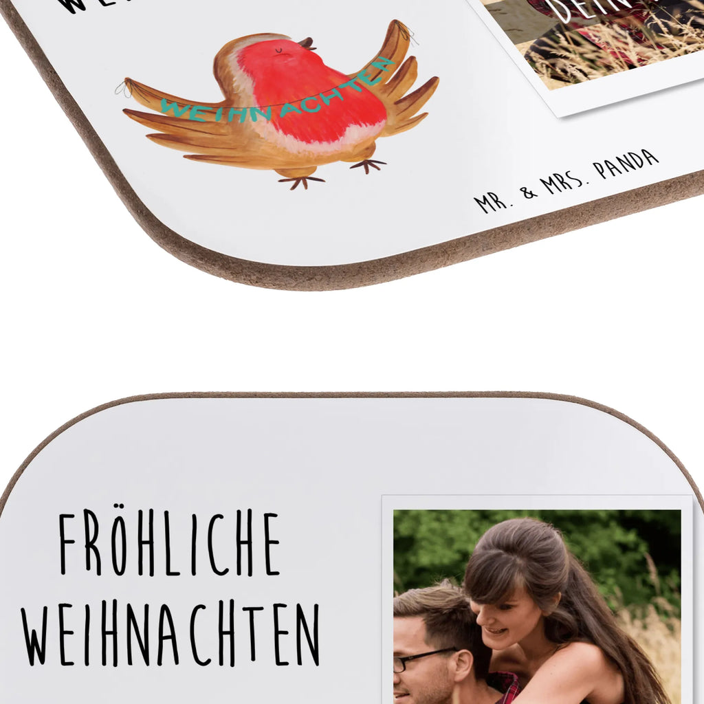 Personalisierter Foto Untersetzer Rotkehlchen Weihnachten Personalisierter Foto Untersetzer, Winter, Weihnachten, Weihnachtsdeko, Nikolaus, Advent, Heiligabend, Wintermotiv, Weihnachtsgruß, xmas, Vogel, Weihnachtsmotiv, Frohe Weihnachten