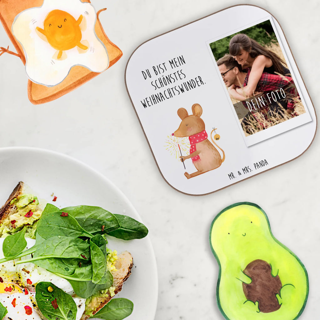 Personalized Photo Coaster Mouse Christmas Personalisierter Foto Untersetzer, Winter, Weihnachten, Weihnachtsdeko, Nikolaus, Advent, Heiligabend, Wintermotiv, Mäuschen, Frohe Weihnachten, Weihnachtsgruß, Weihnachtsmotiv, Weihnachtswunder, Maus