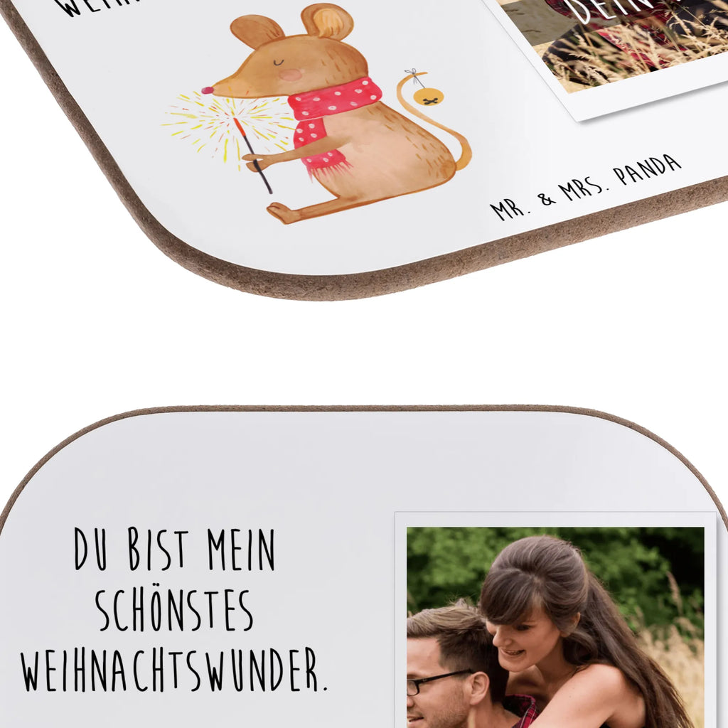Personalized Photo Coaster Mouse Christmas Personalisierter Foto Untersetzer, Winter, Weihnachten, Weihnachtsdeko, Nikolaus, Advent, Heiligabend, Wintermotiv, Mäuschen, Frohe Weihnachten, Weihnachtsgruß, Weihnachtsmotiv, Weihnachtswunder, Maus