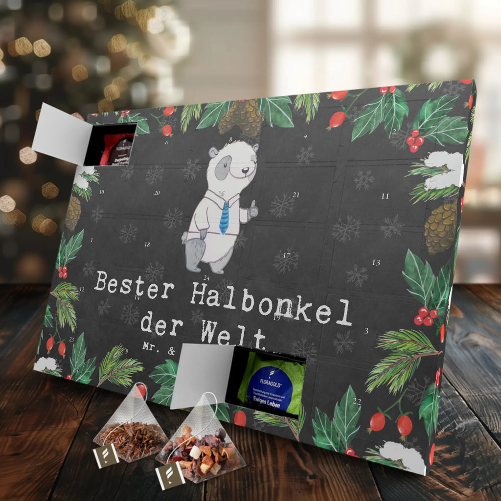  Panda Najlepszy półwujek na świecie Adventskalender, Tee Adventskalender, Adventskalender mit Tee, Geschenkidee, Geschenk, Schenken, Mitbringsel, Geburtstag, Geburtstagsgeschenk, für, Danke, Dankeschön, Bedanken, Freude machen, Geschenktipp, Bester Onkel, Familie, Kleinigkeit, Halbonkel, Stiefonkel, Stief, Onkel, Stiefgeschwister
