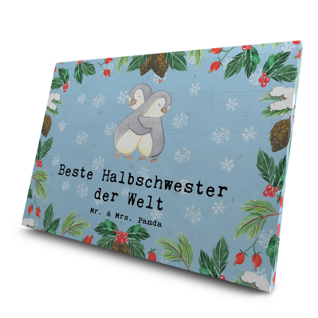 Tee Adventskalender Pinguin Beste Halbschwester der Welt Adventskalender, Adventskalender mit Tee, Tee Adventskalender, Geschenkidee, Geschenk, Schenken, Mitbringsel, Geburtstag, Geburtstagsgeschenk, für, Danke, Dankeschön, Bedanken, Freude machen, Geschenktipp, Liebe, Kinder, Sister, Beste, Halbschwester, Stiefschwester, Schwesterherz, Schwester, Schwestern, Tochter, Kleinigkeit, Familie, Stiefgeschwister, Geschwister