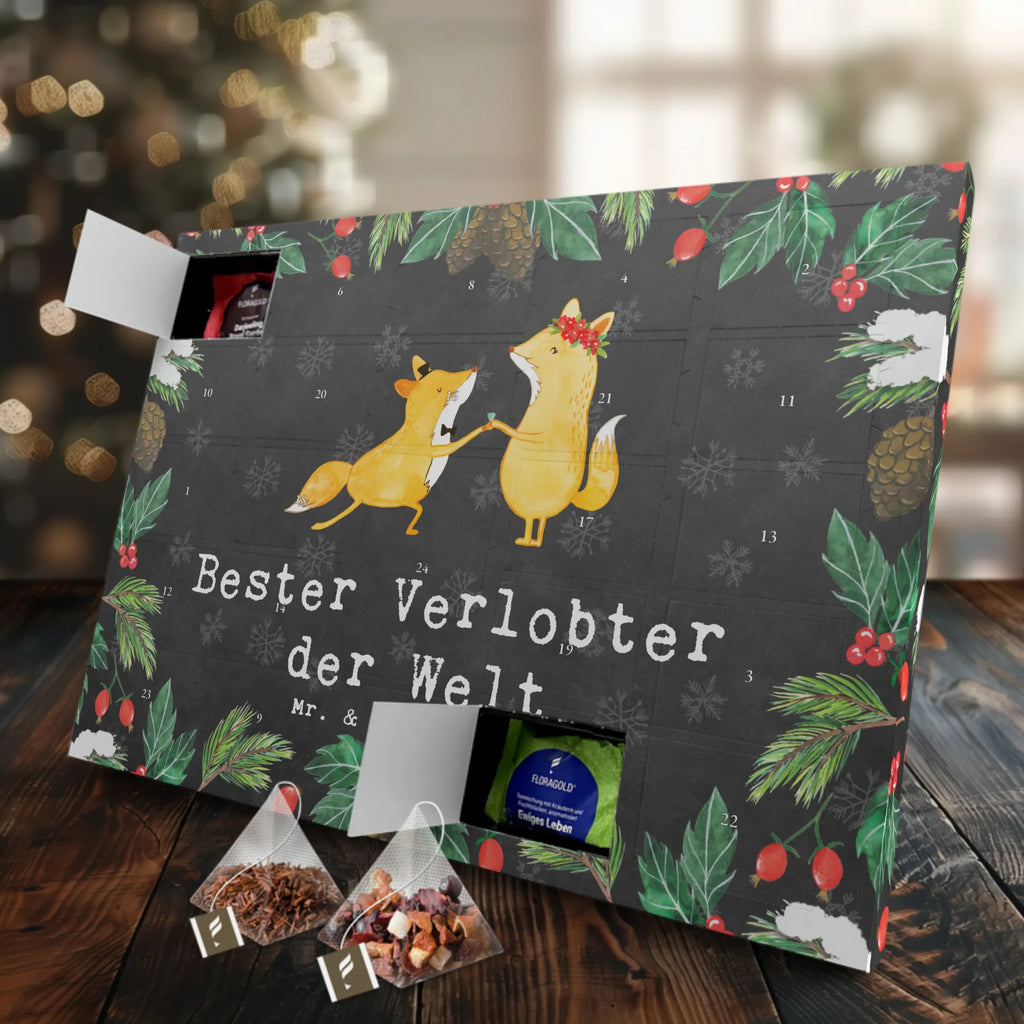 Tee Adventskalender Fuchs Bester Verlobter der Welt Adventskalender, Tee Adventskalender, Adventskalender mit Tee, Geschenkidee, Geschenk, Schenken, Mitbringsel, Geburtstag, Geburtstagsgeschenk, für, Danke, Dankeschön, Bedanken, Freude machen, Geschenktipp, Verloben, Traummann, Ehemann, Verlobung, Mann, Verlobter, Zukünftiger, Ehe, Hochzeit, Freund