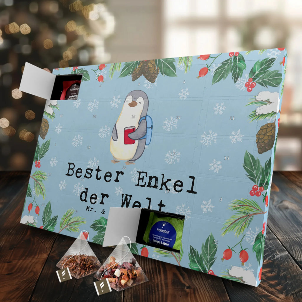 Tee Adventskalender Pinguin Bester Enkel der Welt Tee Adventskalender, Adventskalender mit Tee, Adventskalender, Geschenkidee, Geschenk, Schenken, Mitbringsel, Geburtstag, Geburtstagsgeschenk, für, Danke, Dankeschön, Bedanken, Freude machen, Geschenktipp, Kind von Tochter, Enkelsohn, Enkel, Kind von Sohn, Großsohn, Taufe, Oma, Enkelkind, Opa