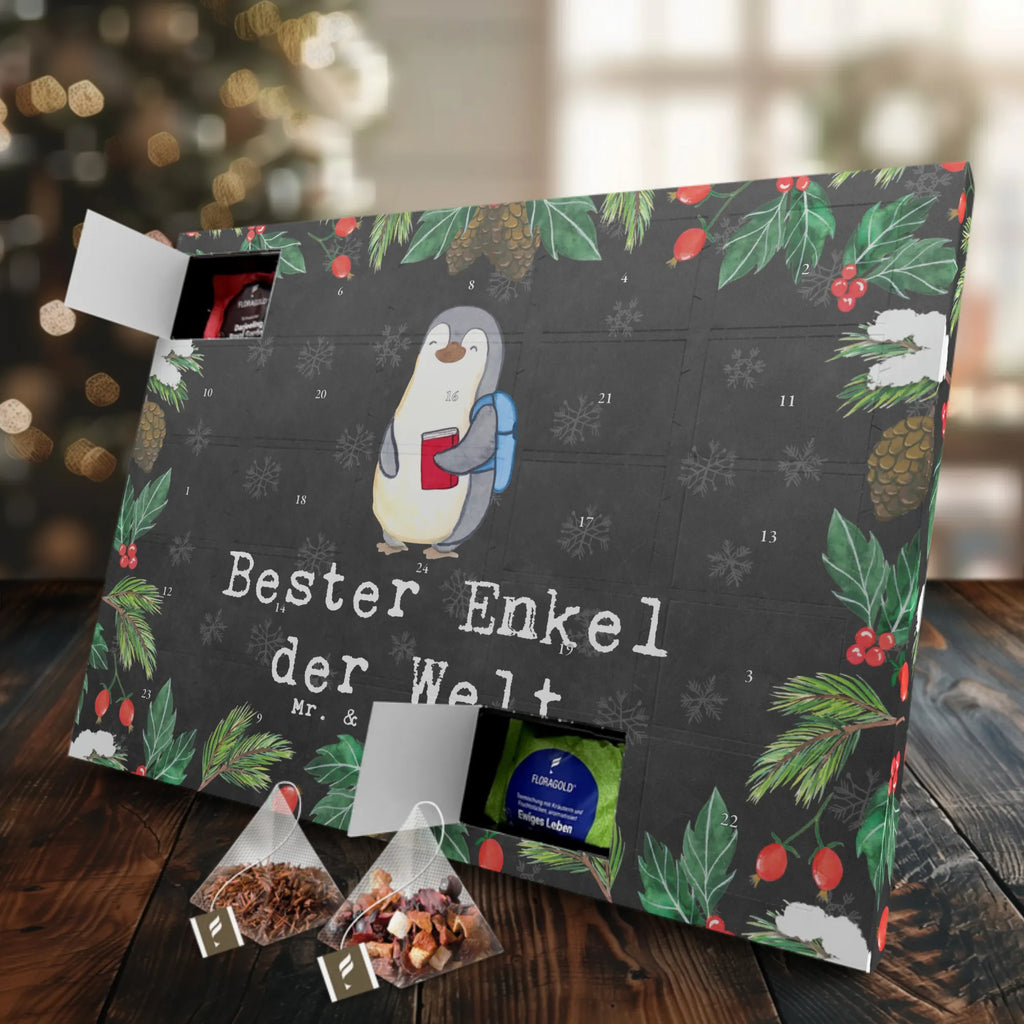 Tee Adventskalender Pinguin Bester Enkel der Welt Tee Adventskalender, Adventskalender mit Tee, Adventskalender, Geschenkidee, Geschenk, Schenken, Mitbringsel, Geburtstag, Geburtstagsgeschenk, für, Danke, Dankeschön, Bedanken, Freude machen, Geschenktipp, Kind von Tochter, Enkelsohn, Enkel, Kind von Sohn, Großsohn, Taufe, Oma, Enkelkind, Opa