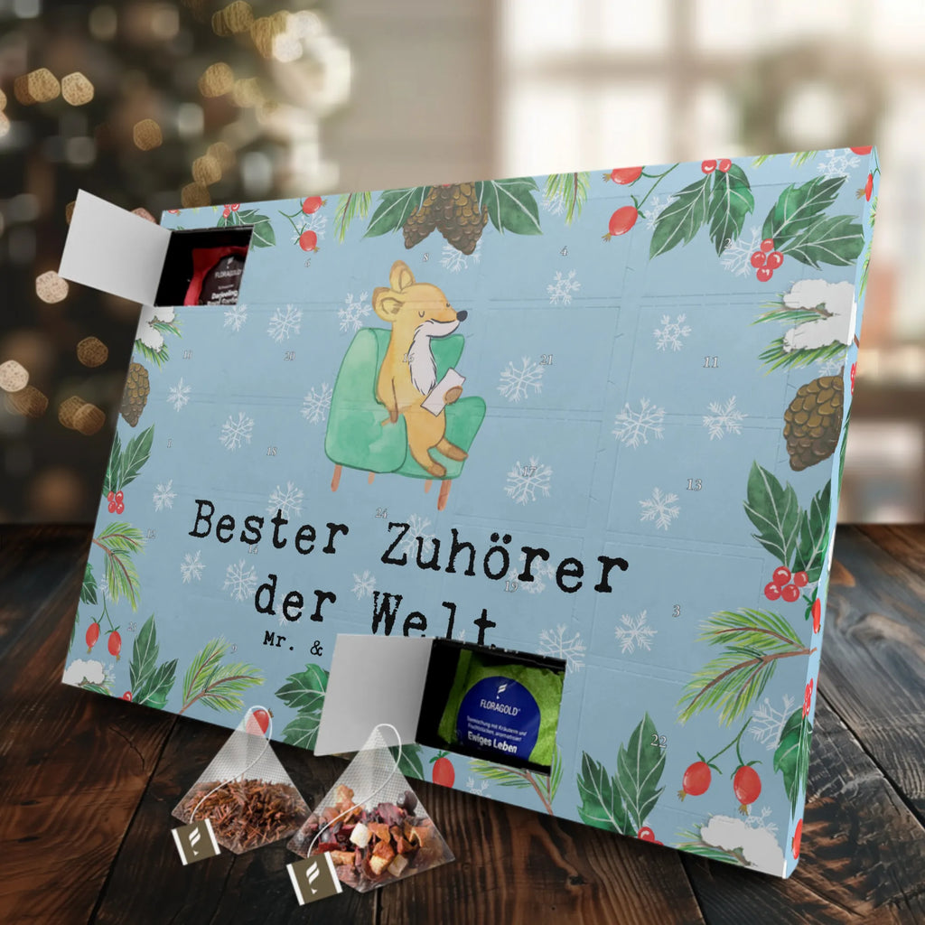 Tee Adventskalender Fuchs Bester Zuhörer der Welt Tee Adventskalender, Adventskalender, Adventskalender mit Tee, Geschenkidee, Geschenk, Schenken, Mitbringsel, Geburtstag, Geburtstagsgeschenk, für, Danke, Dankeschön, Bedanken, Freude machen, Geschenktipp, Offenes Ohr, Freundin, Zuhörer, Freund, Hilfsbereit, Hilfe