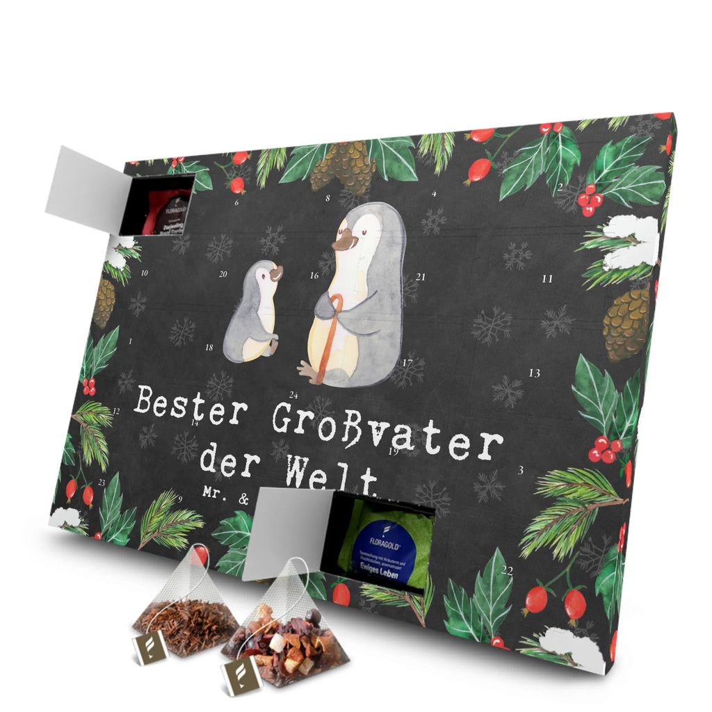 Tee Adventskalender Pinguin Bester Großvater der Welt Adventskalender mit Tee, Adventskalender, Tee Adventskalender, Geschenkidee, Geschenk, Schenken, Mitbringsel, Geburtstag, Geburtstagsgeschenk, für, Danke, Dankeschön, Bedanken, Freude machen, Geschenktipp, Enkelin, Kleinigkeit, Oppi, Enkel, Großeltern, Opa, Enkelkind, Bester, Opi. Großpapa, Grossvater, Großvater, Oppa