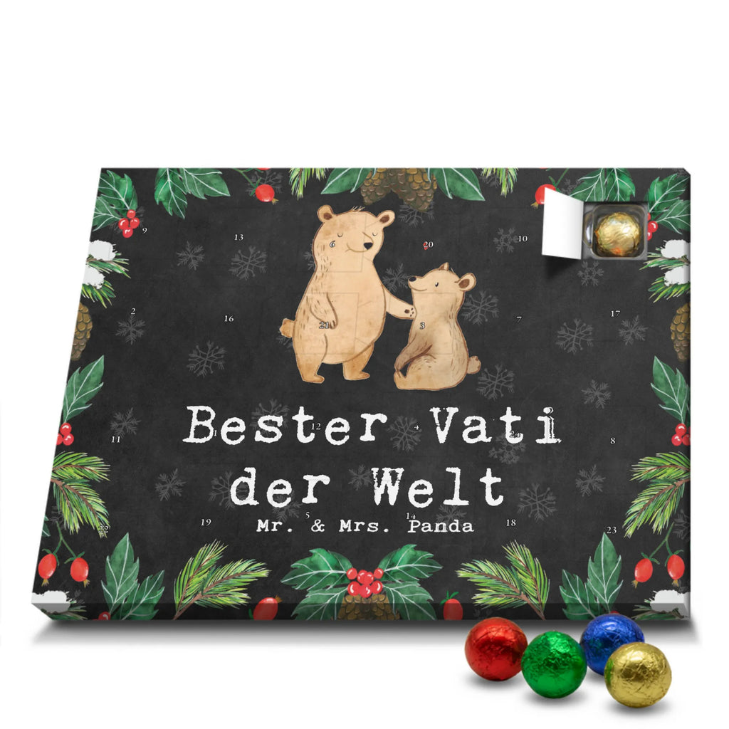 Chocolate advent calendar bear World&#39;s Best Dad gift, birthday, gift idea, birthday present, giving, thank you, for, make you happy, gift tip, best, gift father, parents, Father, man, little thing