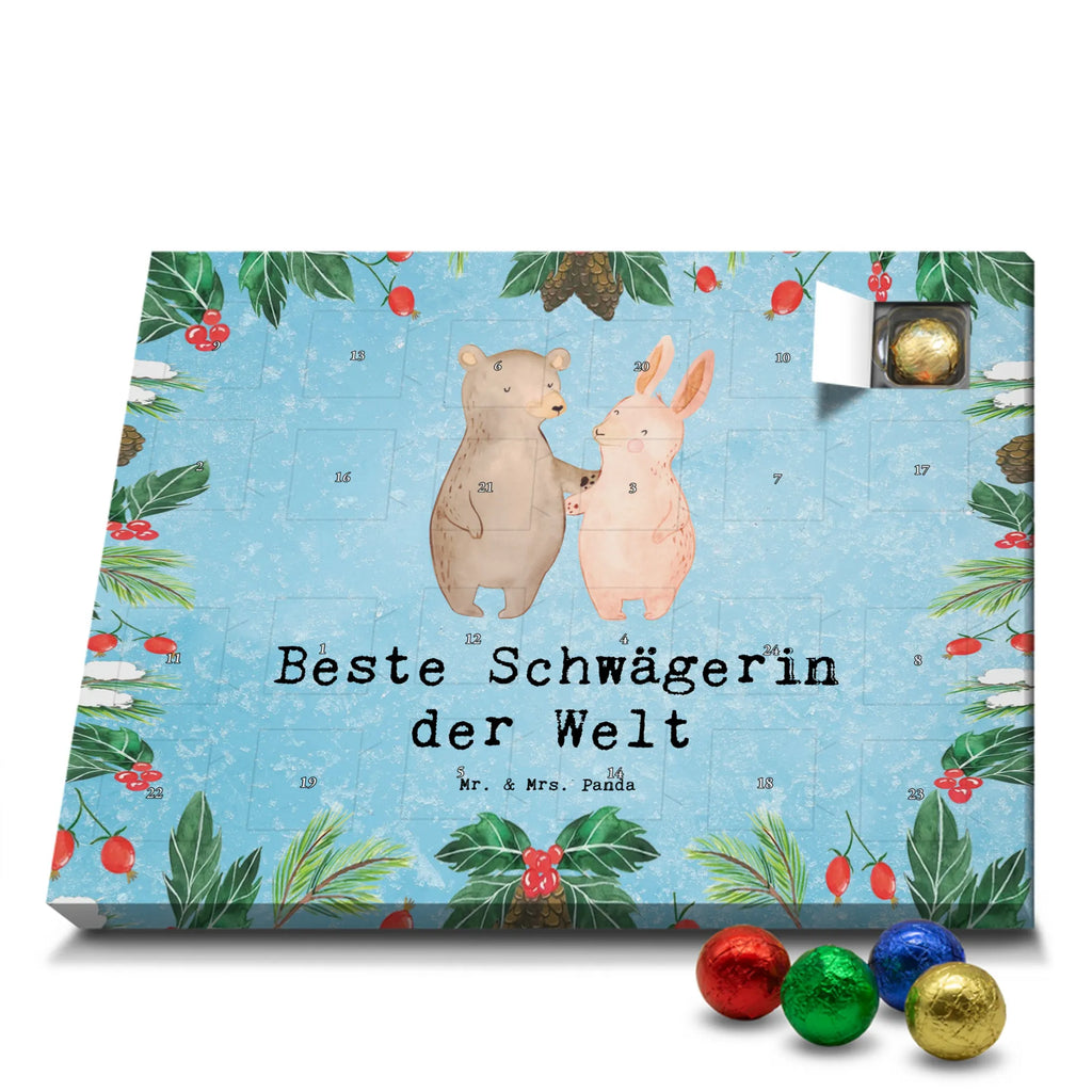 Chocolate advent calendar Hare Best sister in law in the world gift, birthday, gift idea, birthday present, giving, thank you, for, make you happy, gift tip, relatives, wife, Sister-in-law, husband, married
