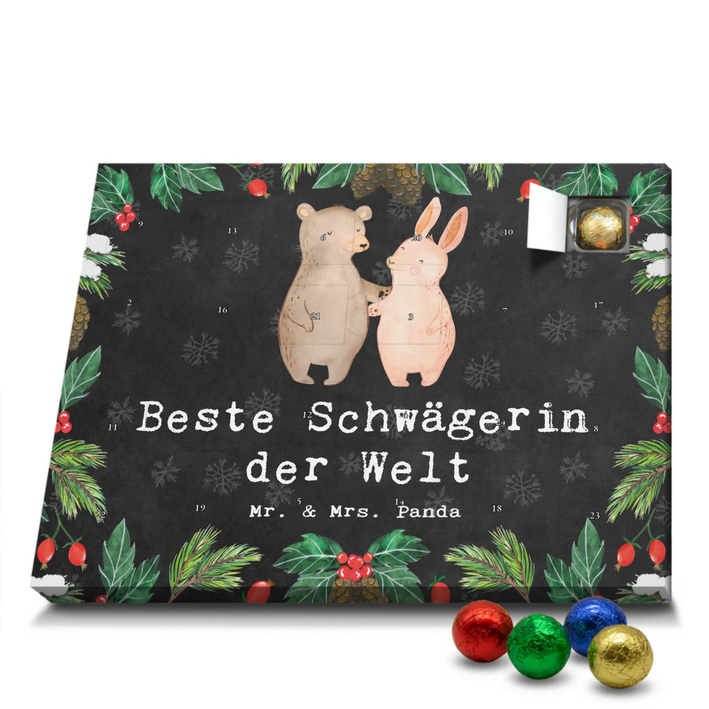 Chocolate advent calendar Hare Best sister in law in the world gift, birthday, gift idea, birthday present, giving, thank you, for, make you happy, gift tip, relatives, wife, Sister-in-law, husband, married