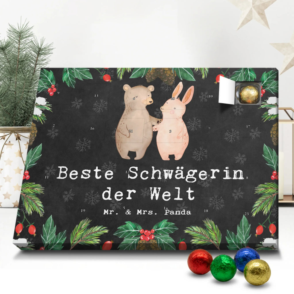 Chocolate advent calendar Hare Best sister in law in the world gift, birthday, gift idea, birthday present, giving, thank you, for, make you happy, gift tip, relatives, wife, Sister-in-law, husband, married