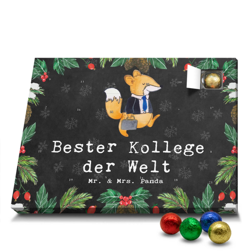 Chocolate advent calendar Fox Best colleague in the world gift, birthday, gift idea, birthday present, giving, thank you, for, make you happy, gift tip, colleague, fellow worker, employee, farewell gift, Work colleague, profession, retirement, work