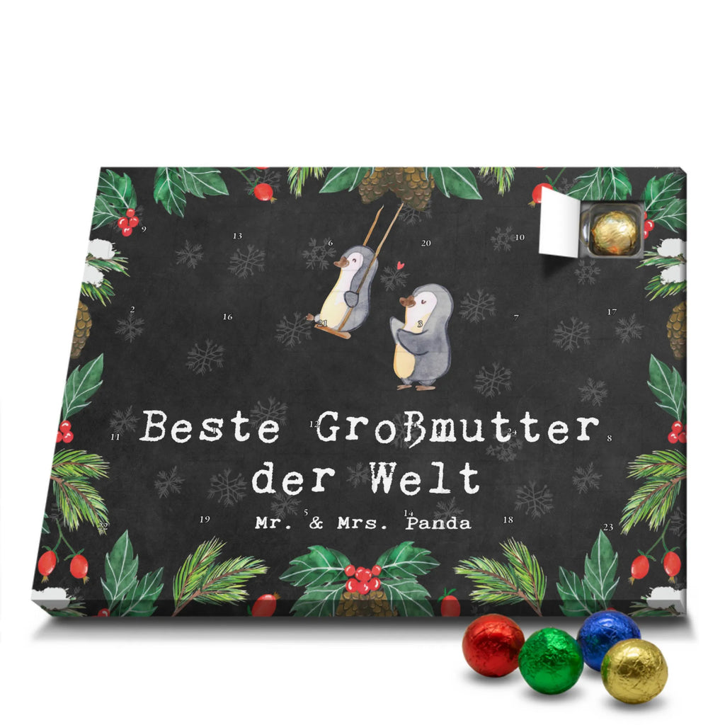 Chocolate advent calendar penguin Best grandmother in the world gift, birthday, gift idea, birthday present, giving, thank you, for, make you happy, gift tip, grandma, Grandmother, become grandma, grandparents
