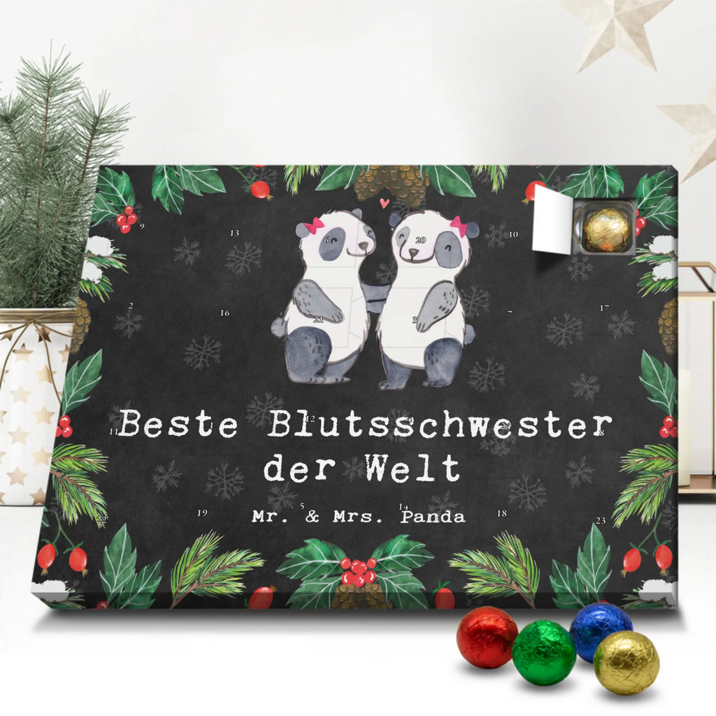 Chocolate advent calendar panda Best blood sister in the world gift, thank you, birthday present, giving, birthday, gift tip, make you happy, for, gift idea, Blood Siblings, Trifle, Blood Sister, Gift, Siblings, Best, Friend, Sisters, Daughter
