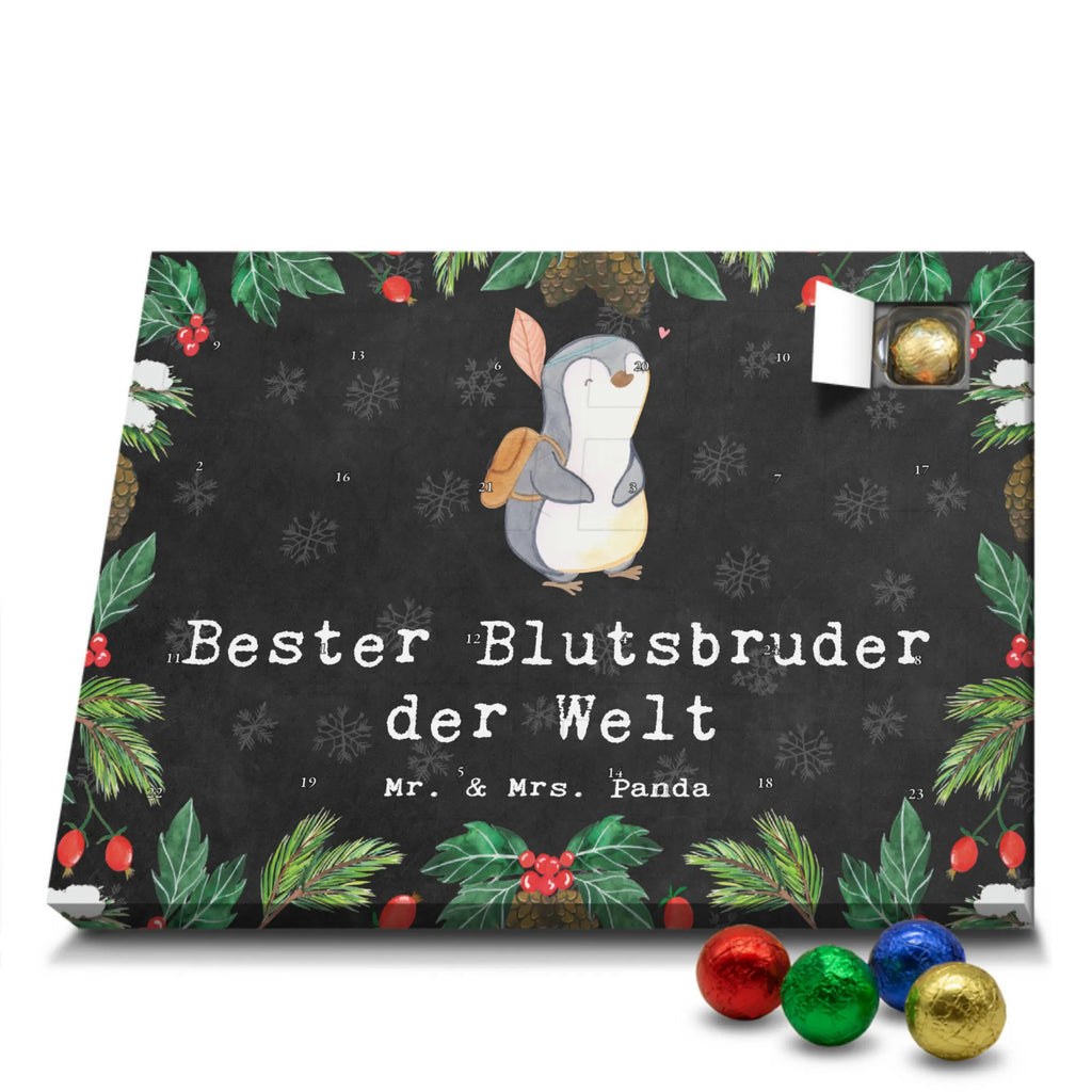 Chocolate advent calendar penguin Best blood brother in the world gift, thank you, birthday present, giving, birthday, gift tip, make you happy, for, gift idea, best, friend, Blood brother, brothers, blood siblings, heartfelt brother, siblings, little thing