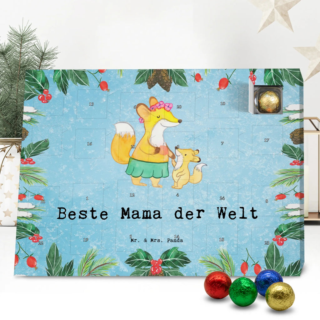 Chocolate advent calendar Fox best mom in the world gift, birthday, gift idea, birthday present, giving, thank you, for, make you happy, gift tip, Best Mom, Mother&#39;s Day, Best, Daughter, Son, Thank You, Mother, Super Mom