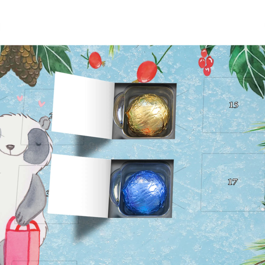 Chocolate advent calendar panda Best shopping companion in the world gift, birthday, gift idea, birthday present, giving, thank you, for, make you happy, gift tip, shopping queen, shopping partner, escort, girlfriend, Shopping companion, best, boyfriend