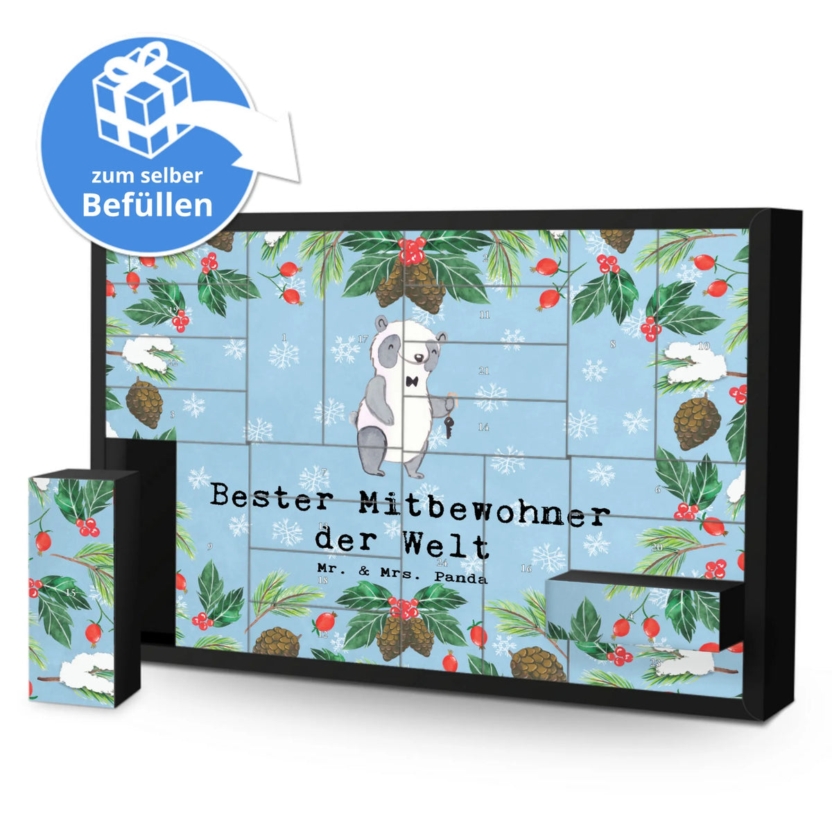  Panda Najlepszy współlokator na świecie Diy Adventskalender, Bastel Adventskalender, diy weihnachtskalender, Leerer Adventskalender, Weihnachtskalender, Adventskalender Box, Geschenkekalender, Adventskalender Schachtel, selbstbefüllbarer adventskalender, Adventskalender, Kalender Zum Befüllen, Schachtel Adventskalender, Schenken, Freude machen, Geschenktipp, für, Danke, Dankeschön, Geburtstag, Geschenk, Geburtstagsgeschenk, Mitbringsel, Bedanken, Geschenkidee, WG-Bewohner, Zimmernachbar, Zimmergenosse, WG, Stubenkamerad, Mitbewohner, Wohngemeinschaft, Zimmerkollege