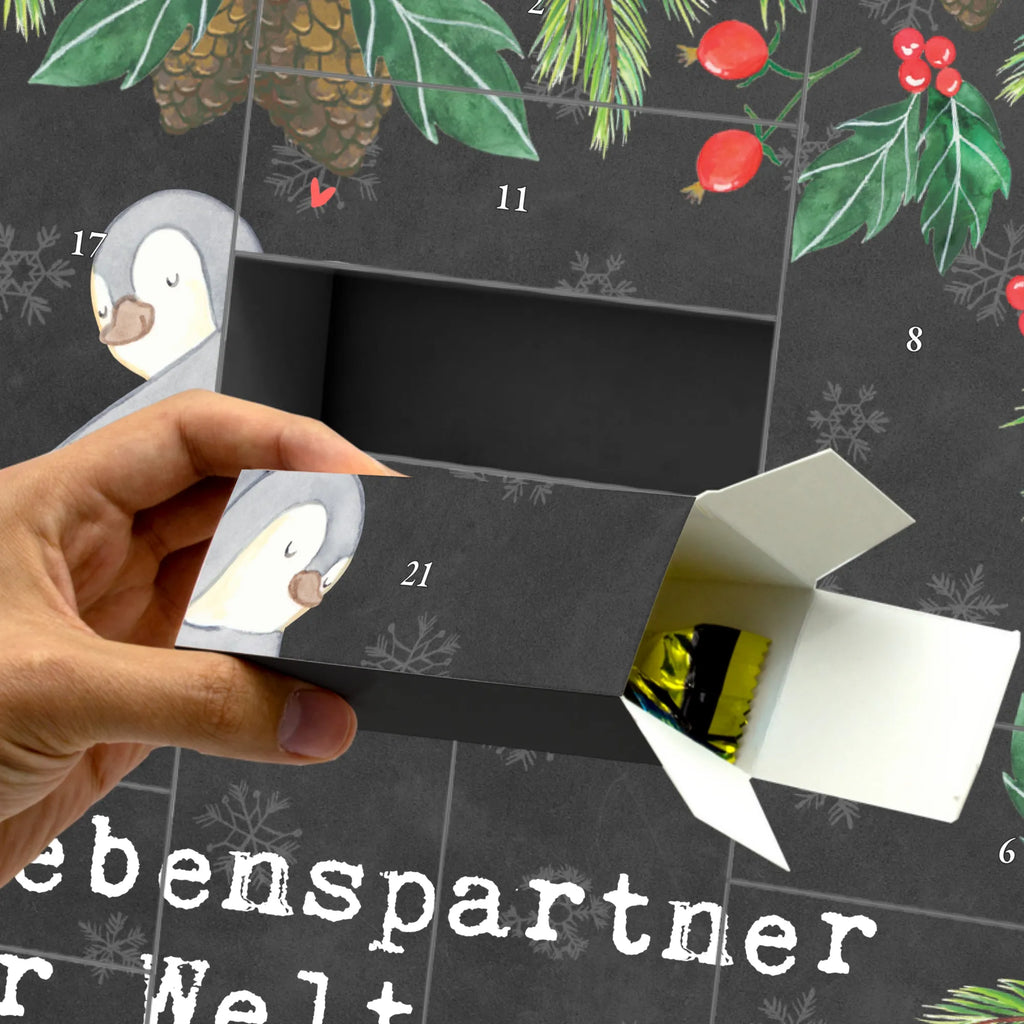Befüllbarer Adventskalender Pinguin Bester Lebenspartner der Welt Adventskalender zum selbst befüllen, Befüllbarer Adventskalender, für, Dankeschön, Geschenk, Schenken, Geburtstag, Geburtstagsgeschenk, Geschenkidee, Danke, Bedanken, Mitbringsel, Freude machen, Geschenktipp, Lebenspartner, Hochzeitstag, Freundin, Ehefrau, Ehemann, Ehepartner, Freund, verliebt, Liebe, Partner