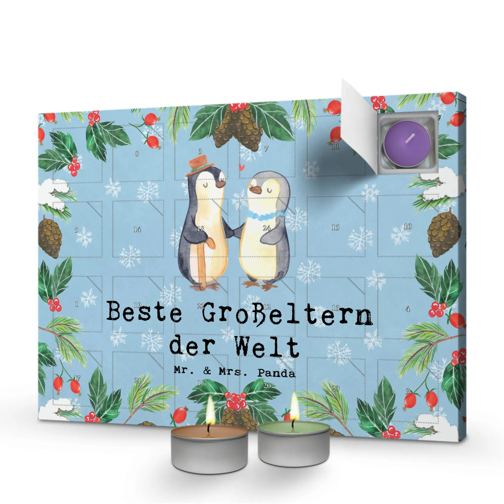 Scented candle advent calendar penguin Best grandparents in the world for, thank you, gift, giving, birthday, birthday present, gift idea, souvenir, make you happy, gift tip, granddaughter, grandchild, grandson, grandmother, Grandparents, grandma, grandpa, oppa, grandfather, little thing, best, grandparents, oppi, grandpa. Grandpa