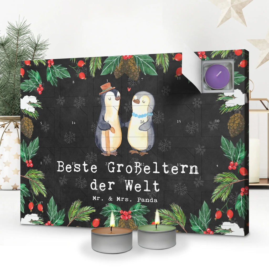 Scented candle advent calendar penguin Best grandparents in the world for, thank you, gift, giving, birthday, birthday present, gift idea, souvenir, make you happy, gift tip, granddaughter, grandchild, grandson, grandmother, Grandparents, grandma, grandpa, oppa, grandfather, little thing, best, grandparents, oppi, grandpa. Grandpa