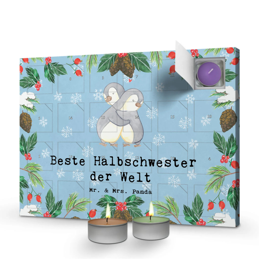 Scented candle advent calendar penguin Best Half Sister in the World adventskalender kerzen, Kerzen Adventskalender, kerzenkalender, adventskalender mit duftkerzen, Duftkerzen Adventskalender, Adventskalender, advent kalender, aroma adventskalender, duftkerzenkalender, Weihnachtskalender, raumduft adventskalender, weihnachts adventskalender, adventskalender duftkerzen, duft adventskalender, duft kalender, adventskalender mit kerzen, adventskerzen kalender, Geschenkidee, Geschenk, Schenken, Mitbringsel, Geburtstag, Geburtstagsgeschenk, für, Danke, Dankeschön, Bedanken, Freude machen, Geschenktipp, Schwester, Geschwister, Liebe, Kinder, Familie, Stiefschwester, Kleinigkeit, Halbschwester, Tochter, Stiefgeschwister, Schwestern, Schwesterherz, Sister, Beste