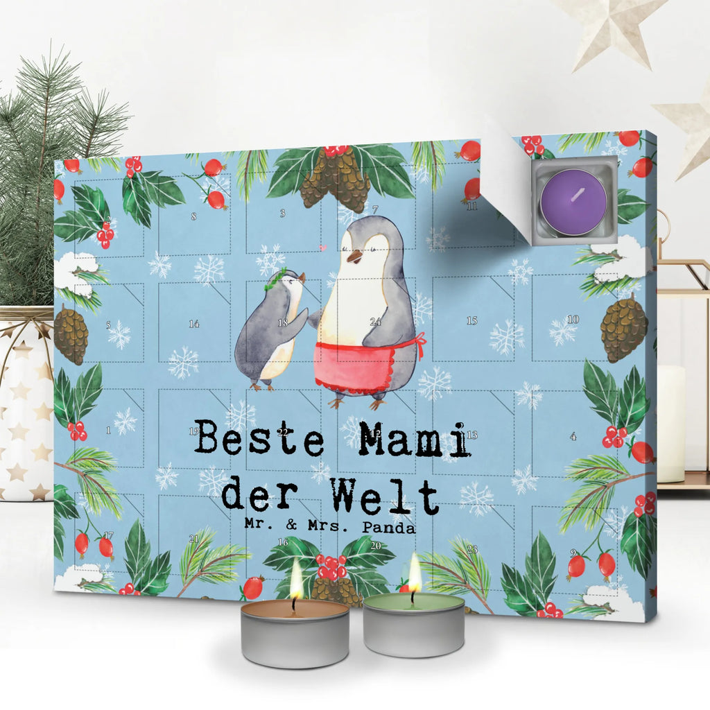 Scented candle advent calendar penguin Best mom in the world for, thank you, gift, giving, birthday, birthday present, gift idea, souvenir, make you happy, gift tip, Mutti, Ma, Mommy, Best Mom, Mama, Mother, Son, Thank You, Mother&#39;s Day, Daughter, Super Mom, Best