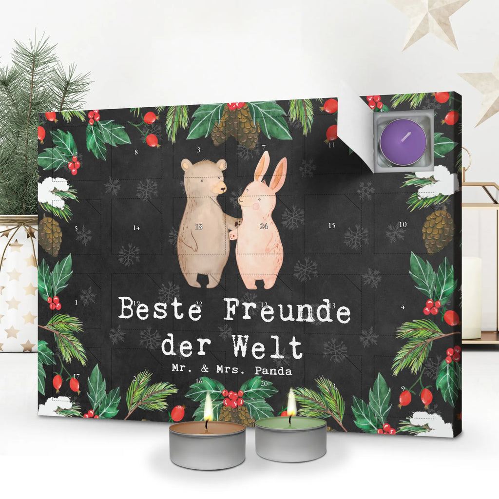 Scented candle advent calendar Hare best friends in the world for, thank you, gift, giving, birthday, birthday present, gift idea, souvenir, make you happy, gift tip, friendship, boyfriend, girlfriend, friends, bae, clique, bff, dude, best friends