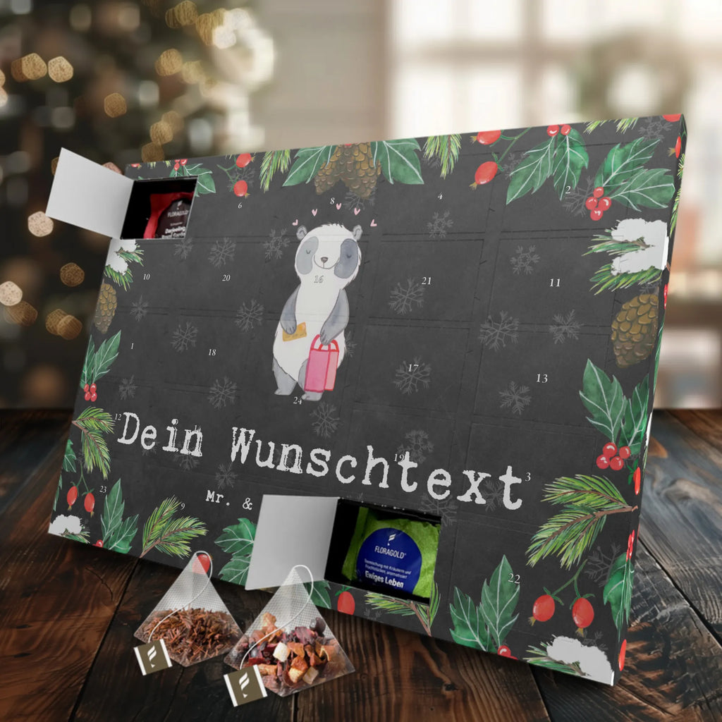 Panda Najlepszy partner zakupowy na świecie Personalisierter Tee Adventskalender, Geschenkidee, Geschenk, Schenken, Mitbringsel, Geburtstag, Geburtstagsgeschenk, für, Danke, Dankeschön, Bedanken, Freude machen, Geschenktipp, Freund, Freundin, Begleitung, Shoppen, Shoppingpartner, Queen, Einkaufen, Shopping, Bester, Shopping-Queen, Bff, Partner