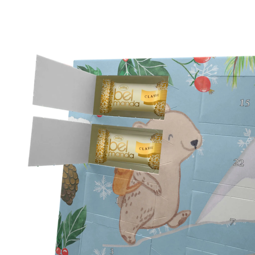 Personalisierter Marzipan Adventskalender Bär Bergsteigen Personalisierter Marzipan Adventskalender, Geschenk, Sport, Sportart, Hobby, Schenken, Danke, Dankeschön, Auszeichnung, Gewinn, Sportler, Alpinismus, wandern, Bergsteigen, Alpinwandern, Bergsport, Trekking