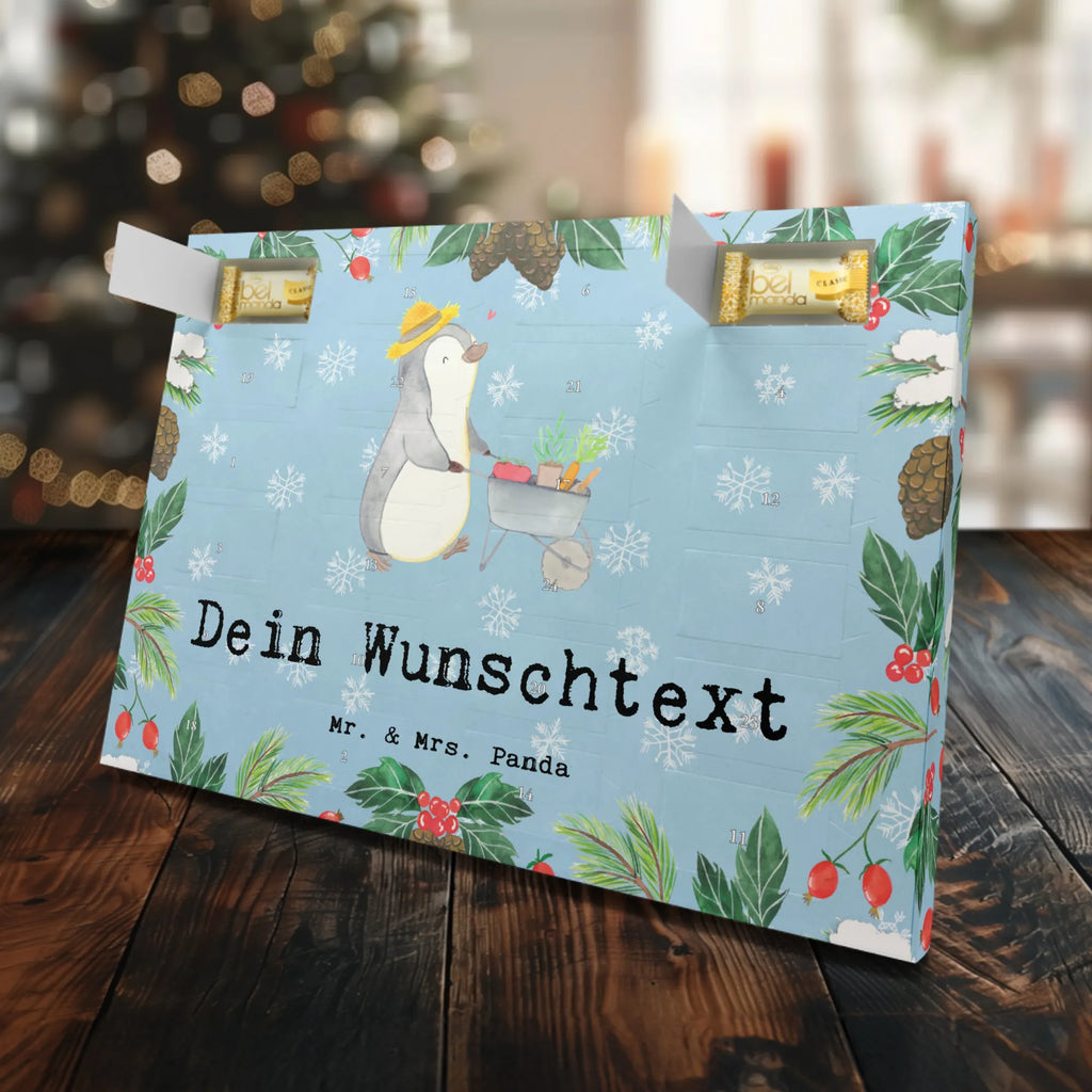 Personalisierter Marzipan Adventskalender Pinguin Gartenarbeit Personalisierter Marzipan Adventskalender, Geschenk, Sport, Sportart, Hobby, Schenken, Danke, Dankeschön, Auszeichnung, Gewinn, Sportler, Gartenpflege, Gartenarbeit, Urban gardening, Gärtnern