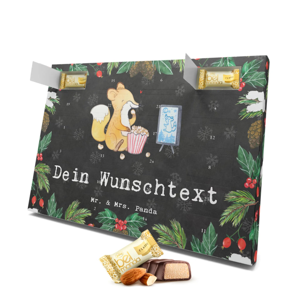 Personalisierter Marzipan Adventskalender Fuchs Filme gucken Personalisierter Marzipan Adventskalender, Geschenk, Sport, Sportart, Hobby, Schenken, Danke, Dankeschön, Auszeichnung, Gewinn, Sportler, Kino, Filme gucken, TV, Fernsehen, Filmabend