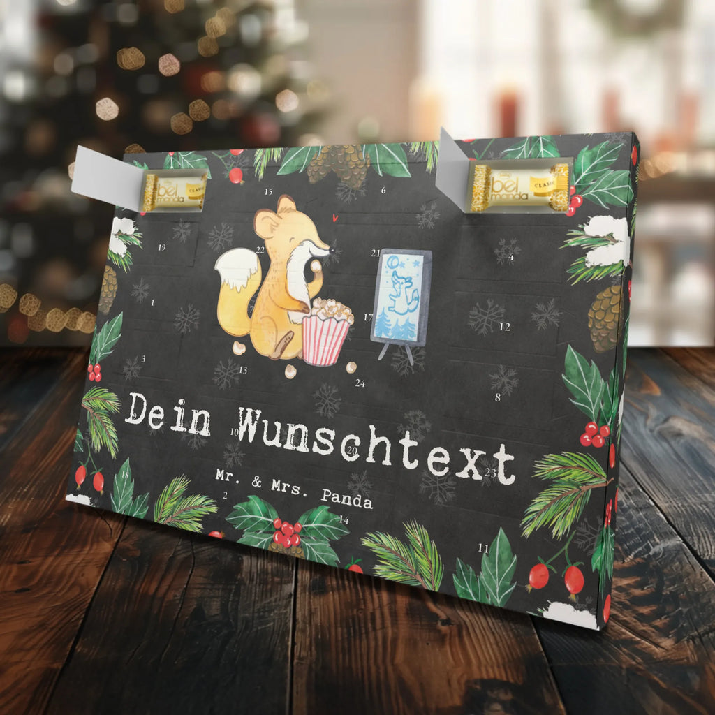 Personalisierter Marzipan Adventskalender Fuchs Filme gucken Personalisierter Marzipan Adventskalender, Geschenk, Sport, Sportart, Hobby, Schenken, Danke, Dankeschön, Auszeichnung, Gewinn, Sportler, Kino, Filme gucken, TV, Fernsehen, Filmabend
