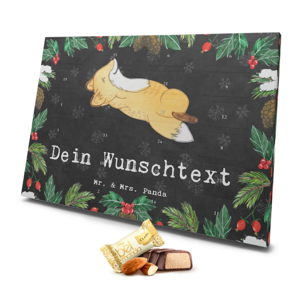 Personalisierter Marzipan Adventskalender Fuchs Crunches Personalisierter Marzipan Adventskalender, Geschenk, Sport, Sportart, Hobby, Schenken, Danke, Dankeschön, Auszeichnung, Gewinn, Sportler, Fitnessstudio, Crunches, Bauchpressen, Fitness