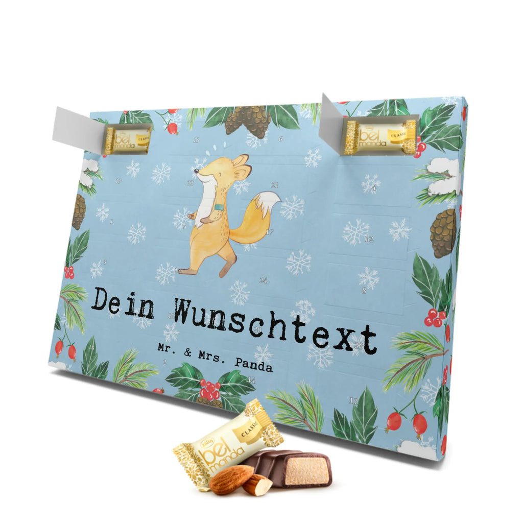 Personalisierter Marzipan Adventskalender Fuchs Joggen Personalisierter Marzipan Adventskalender, Geschenk, Sport, Sportart, Hobby, Schenken, Danke, Dankeschön, Auszeichnung, Gewinn, Sportler, Joggen, Dauerlauf, Laufen, Laufsport