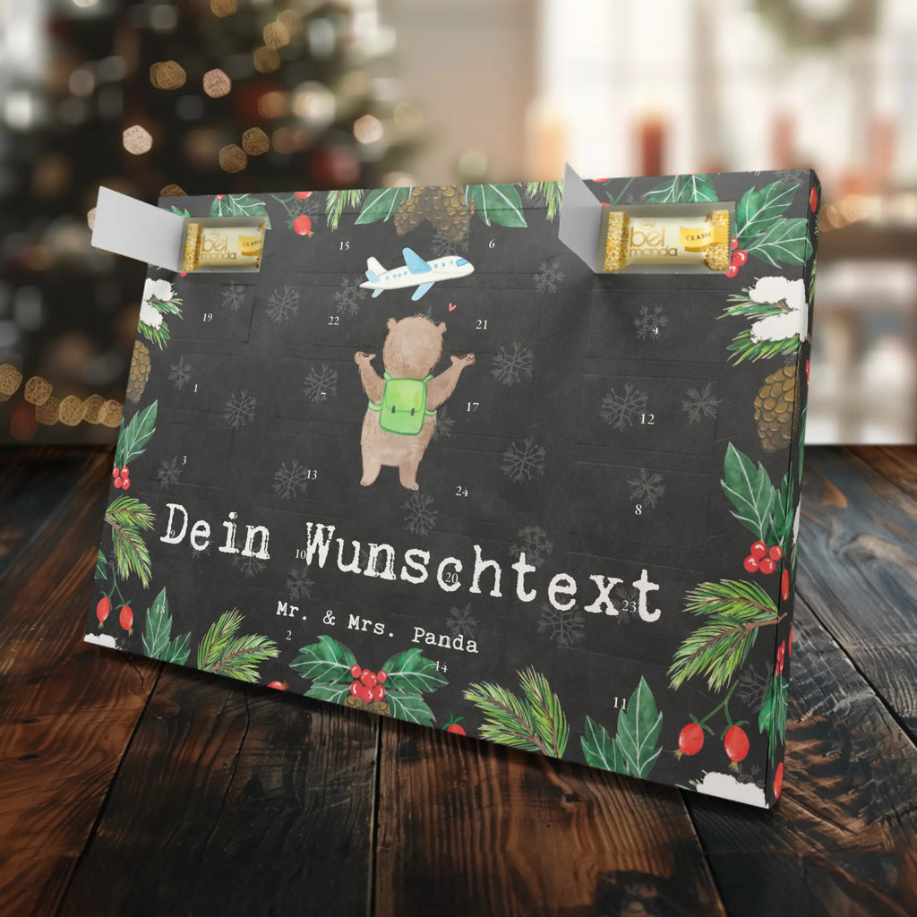Personalisierter Marzipan Adventskalender Bär Reisen Personalisierter Marzipan Adventskalender, Geschenk, Sport, Sportart, Hobby, Schenken, Danke, Dankeschön, Auszeichnung, Gewinn, Sportler, Urlaub, Schüleraustausch, Reisen, Auslandsjahr, Reiseveranstalter, Reisebüro, Austauschjahr, Weltreise, Urlaube, Reisegruppe