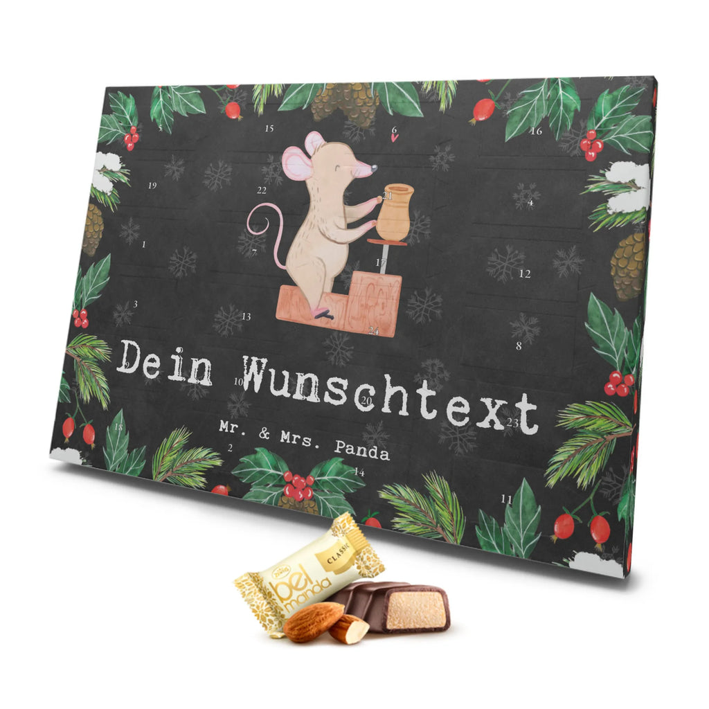 Personalisierter Marzipan Adventskalender Maus Töpfern Personalisierter Marzipan Adventskalender, Geschenk, Sport, Sportart, Hobby, Schenken, Danke, Dankeschön, Auszeichnung, Gewinn, Sportler, Töpferkurs, Töpferei, Töpfern