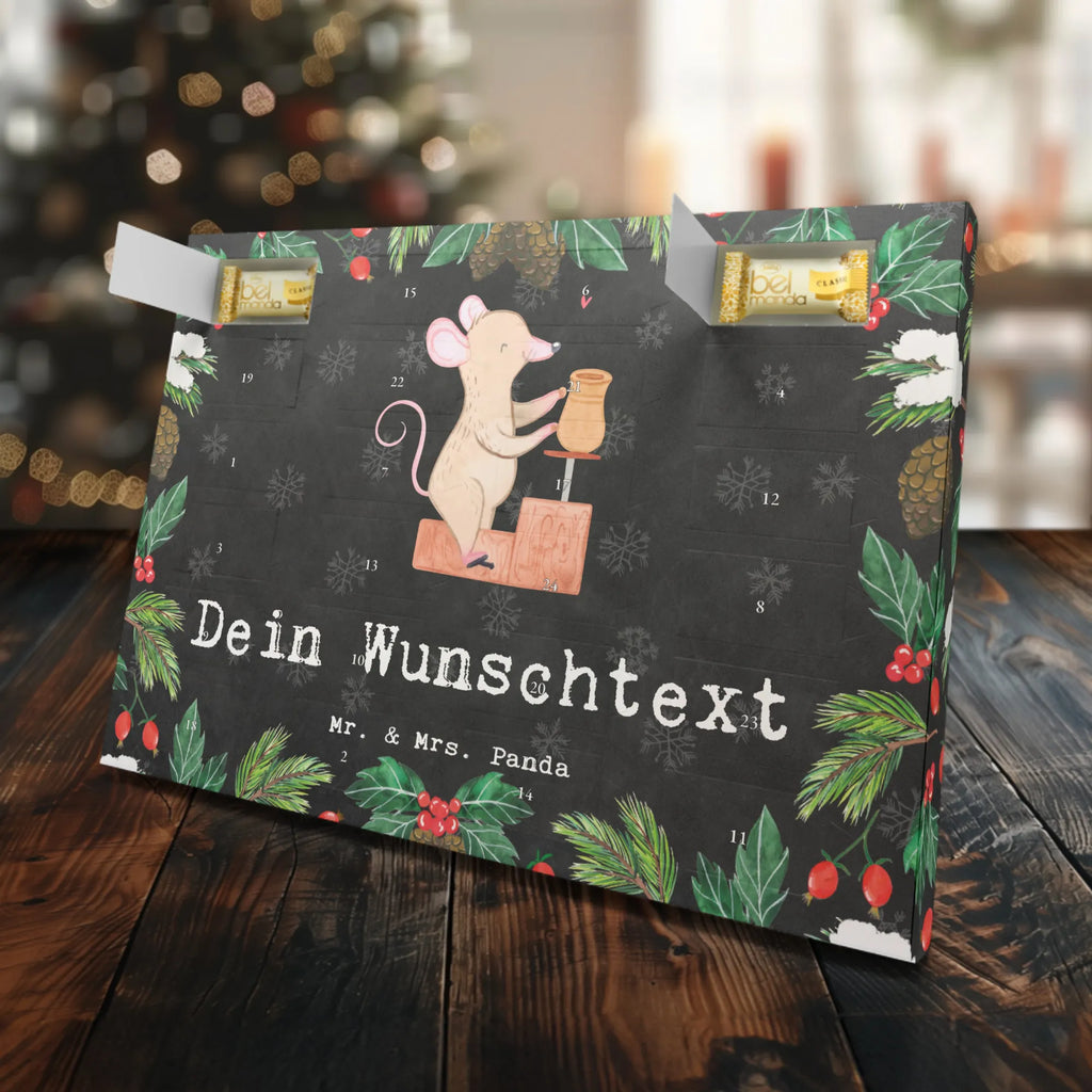 Personalisierter Marzipan Adventskalender Maus Töpfern Personalisierter Marzipan Adventskalender, Geschenk, Sport, Sportart, Hobby, Schenken, Danke, Dankeschön, Auszeichnung, Gewinn, Sportler, Töpferkurs, Töpferei, Töpfern
