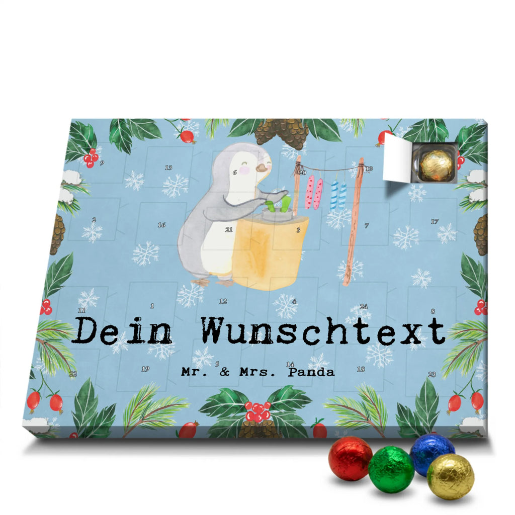 Adventskalender mit Namen Pinguin Kerzenziehen Personalisierter Adventskalender, Adventskalender mit Namen, Sportart, Geschenk, Hobby, Danke, Dankeschön, Auszeichnung, Gewinn, Sportler, Sport, Schenken, Deko Basteln, Kerzenziehen, Kerzen Ziehen. DIY