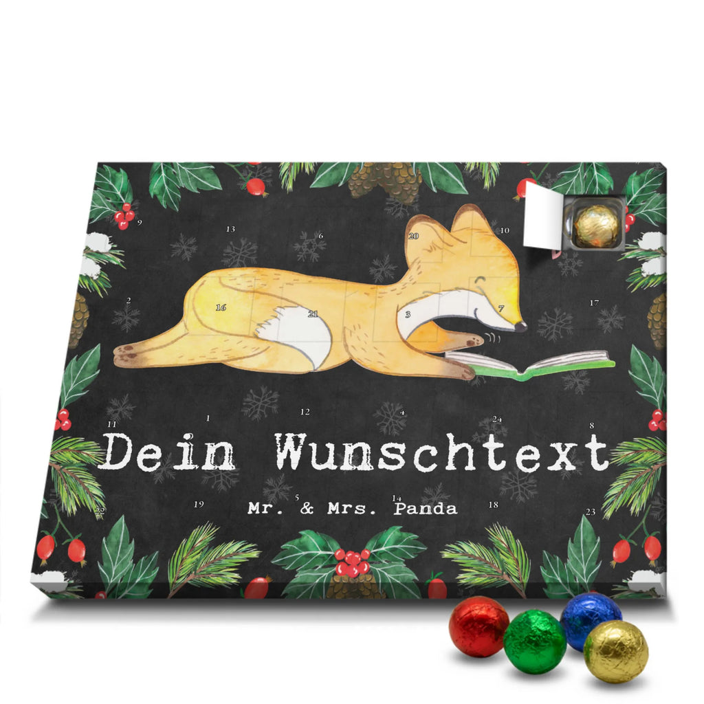 Adventskalender mit Namen Fuchs Lesen Personalisierter Adventskalender, Adventskalender mit Namen, Sportart, Geschenk, Hobby, Danke, Dankeschön, Auszeichnung, Gewinn, Sportler, Sport, Schenken, Bücher lesen, Bücherwurm, lesen