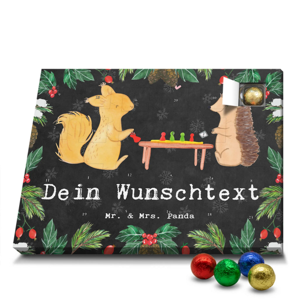 Personalisierter Schoko Adventskalender Eichhörnchen Gesellschaftsspiele Adventskalender mit Namen, Personalisierter Adventskalender, Sportart, Geschenk, Hobby, Danke, Dankeschön, Auszeichnung, Gewinn, Sportler, Sport, Schenken, Spieleabend, Gesellschaftsspiele, Spielen