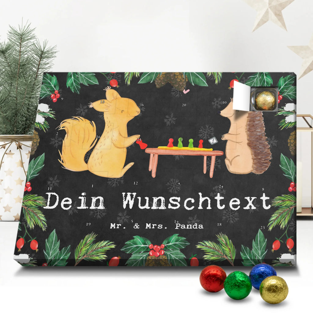 Personalisierter Schoko Adventskalender Eichhörnchen Gesellschaftsspiele Adventskalender mit Namen, Personalisierter Adventskalender, Sportart, Geschenk, Hobby, Danke, Dankeschön, Auszeichnung, Gewinn, Sportler, Sport, Schenken, Spieleabend, Gesellschaftsspiele, Spielen